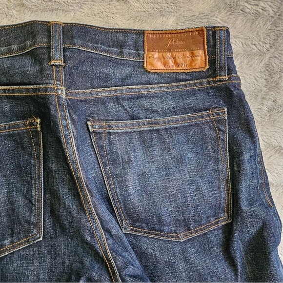 J. Crew Dark Wash Jeans Men 30/30 Style 770 - Picture 5 of 5